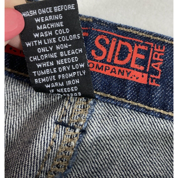 NY & Co Westside Flare Jeans Womens Size 12 Dark Wash Denim Mid Rise - Picture 4 of 9